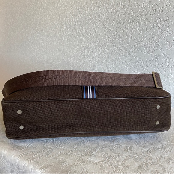 Burberry brown canvas laptop briefcase - Picture 5 of 11